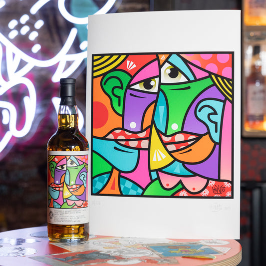 Ardbeg 14yr x Hunto -Signed Art & Bottle
